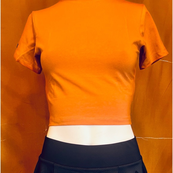 Alphalete Essential Short Sleeve Crop Top - Clay - Picture 7 of 7